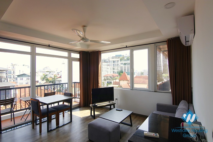 Modern and nice design apartment with balcony for rent in No 02 lane 32-18 To Ngoc Van st.